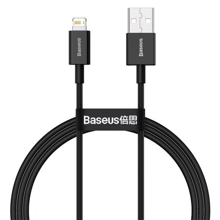 Кабель USB BASEUS Superior Series Fast Charging, USB - Lightning, 2.4А, 1 м, черный - 1