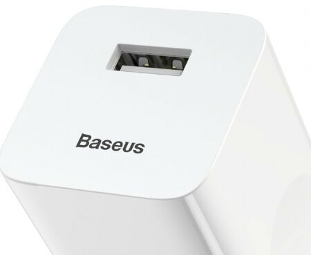 Зарядное устройство BASEUS BX02 Quick Charger 2USB, 3A, 24W, белый - 4
