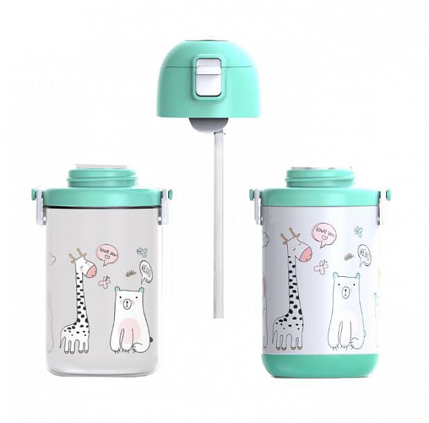 Детская бутылочка Elf Bird Children's Smart Cup Gift Box (Blue/Голубой) 