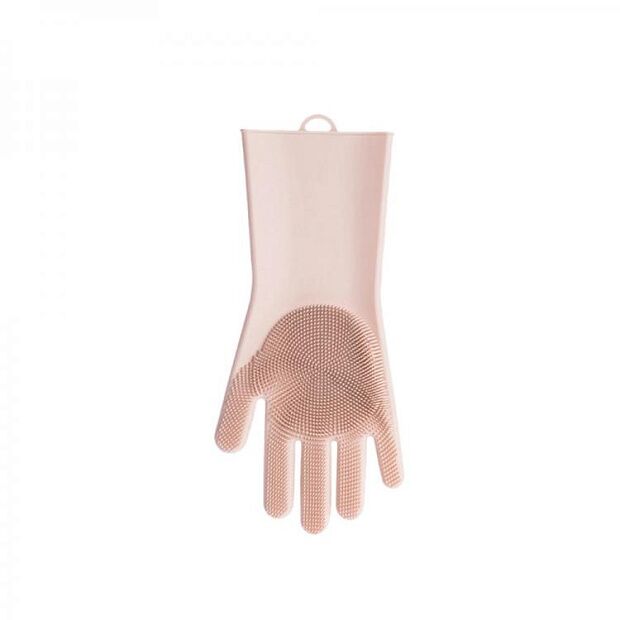 Силиконовые перчатки Xiaomi Silicone Cleaning Glove (Pink) - 2