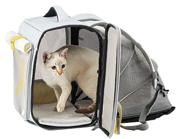 Рюкзак-переноска для кошек Petkit Outdoor X-Zone Cat Backpack (Gray) - 4