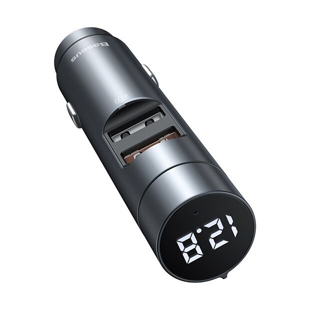 Автомобильный беспроводной MP3-плеер BASEUS Energy Column Car Wireless MP3, 3A, темно-серый - 3
