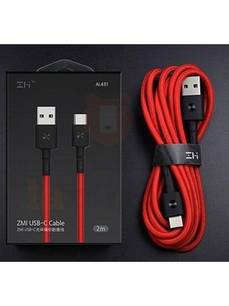 Кабель ZMI USB/Type-C 200 см AL431 (Red) - 4