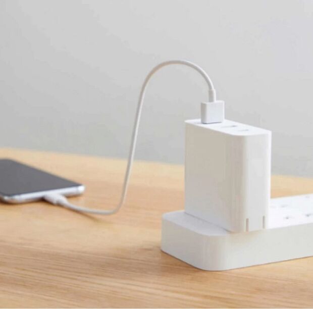 Сетевое зарядное устройство Mijia USB Charger 65W Fast Charge Version (White/Белый) - 6