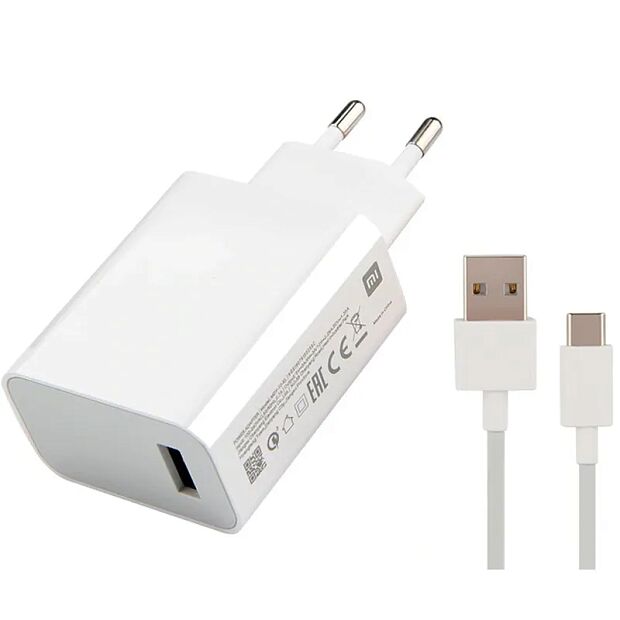 Зарядное устройство Xiaomi Quick Charge 4.0 27W MDY-10-EL (White) - 1