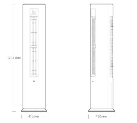 Кондиционер Mijia Vertical Air Conditioning A 2 KFR-51LW/V1A1 (White/Белый) - 2
