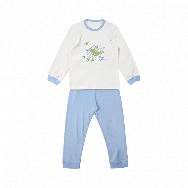 Детская пижама Snuggle Sac Thermostat Antibacterial Underwear Set (Blue/Голубой) 
