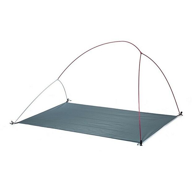 Палатка Naturehike Сloud up 2 20D NH17T001-T двухместная с ковриком, серо-красная, 6927595730560 - 5